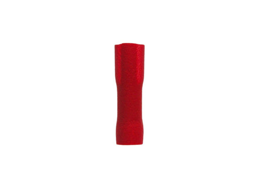 Flat connector fully insulated female red 0.5-1.5mm-2.8x0.8mm