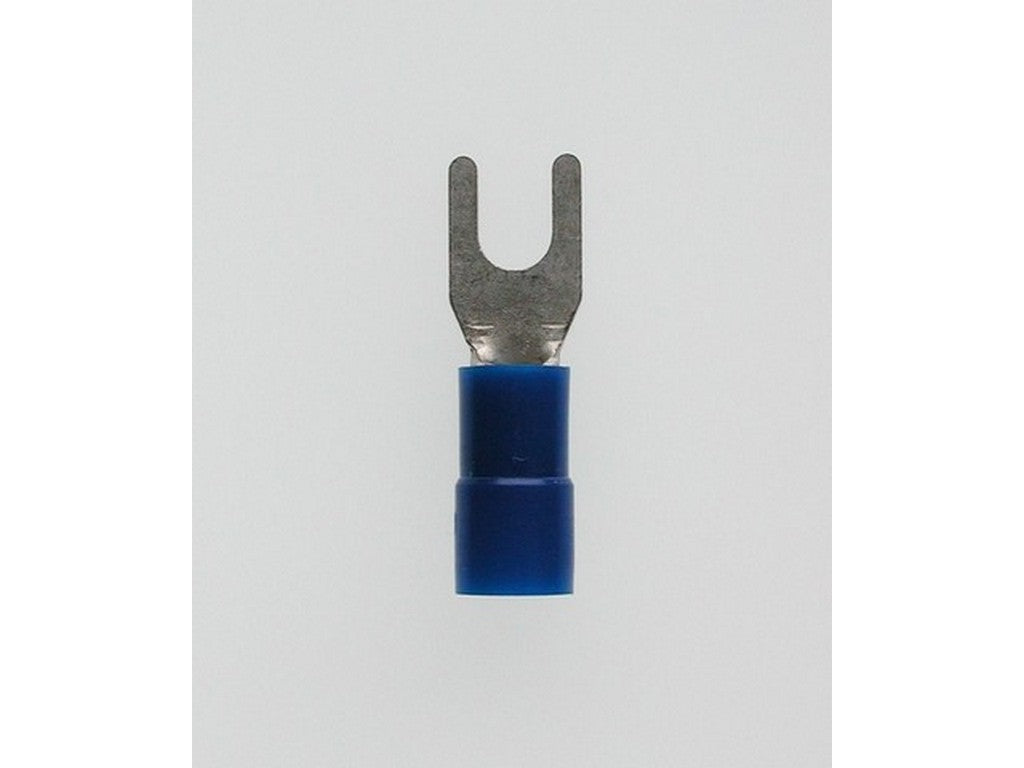 Cable lug fork insulated blue 1.5-2.5mm-C4mmS UL-Approved.