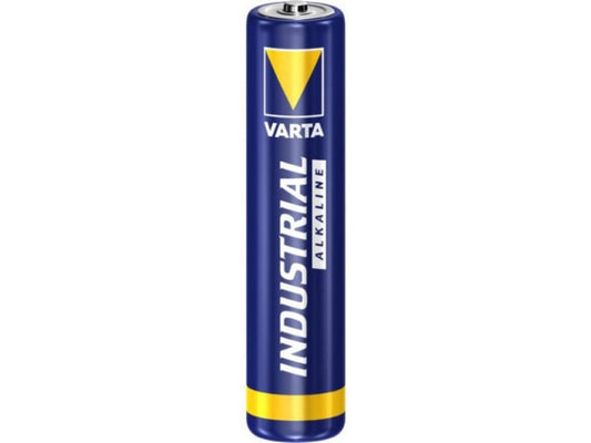 Varta batteri Industrial AAA 1,5V; Ø10,5x44,5mm Alkalisk LR03 - Alkalisk