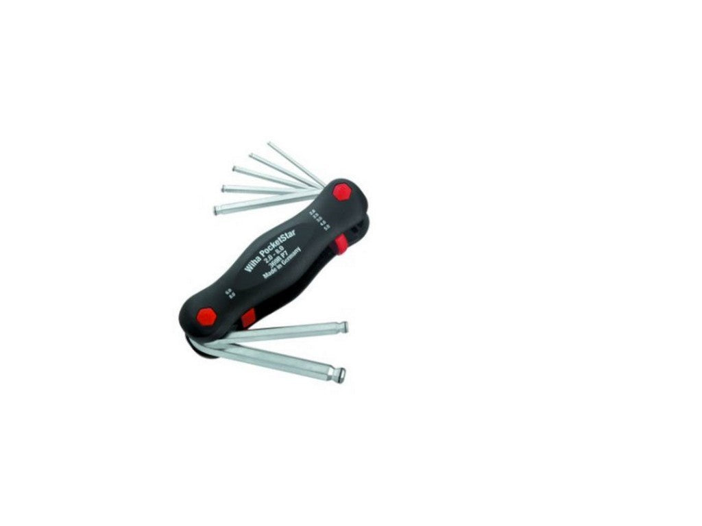 Allen key set Pocket Star 2-8mm with ball head and MagicRing