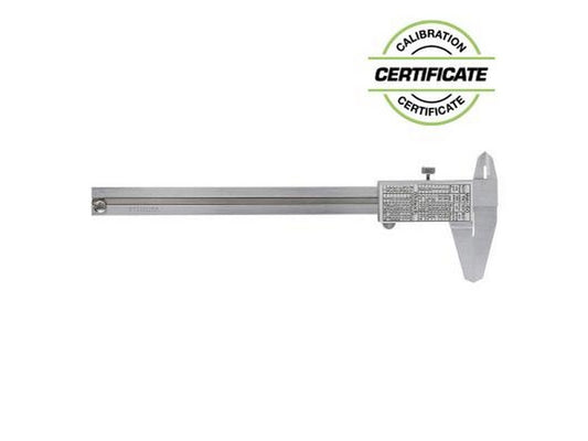Caliper with locking screw 0-150 x 0.05 mm jaw length 40 mm