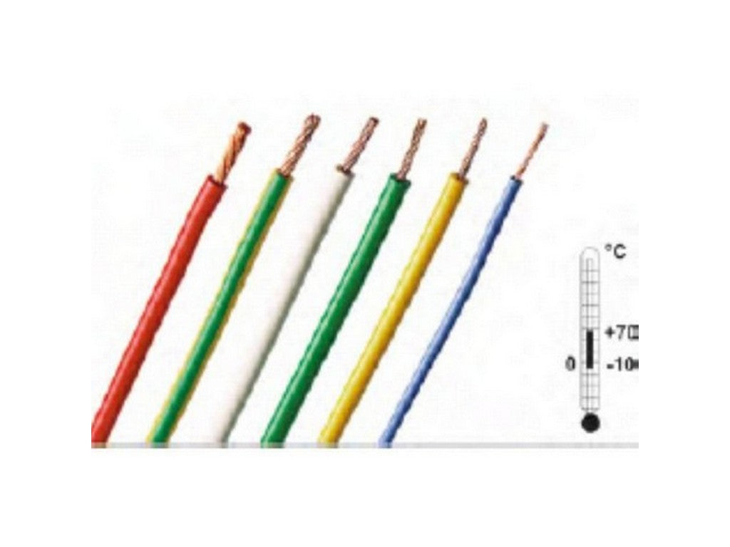 Ledning FLEXI-E 0,25mm2 rød 100m rulle