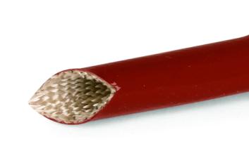 Silicone glassflex 100m red/brown 8mm
