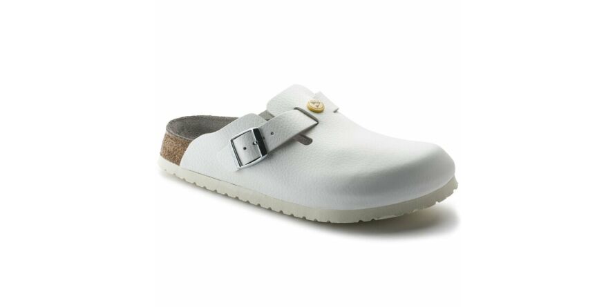 Birkenstock Boston Clog ESD Str. 36; White Narrow
