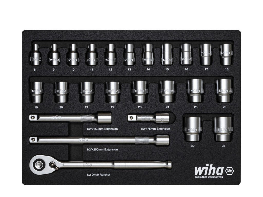 Pipenøkkelsett 1/2 26 stk