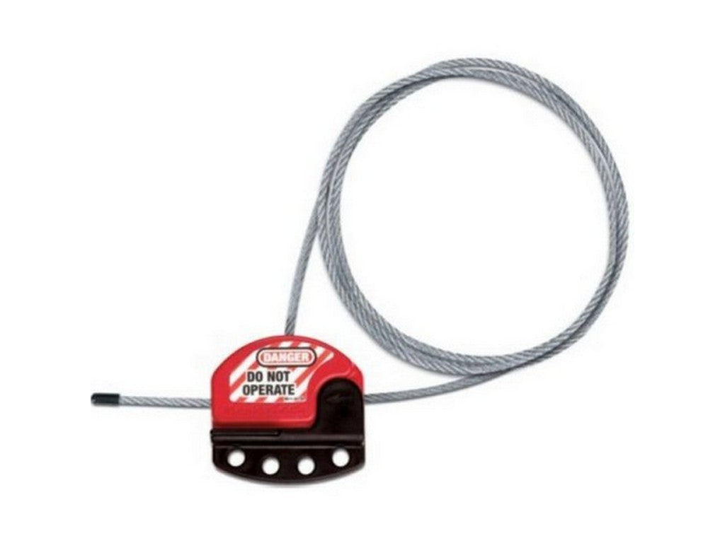 MasterLock LOCKOUT variable wire Ø4mmx1.8m - f/4 padlocks for eg. valve, mm