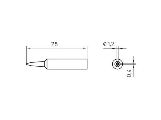 Loddespids XNT K 1,2mm