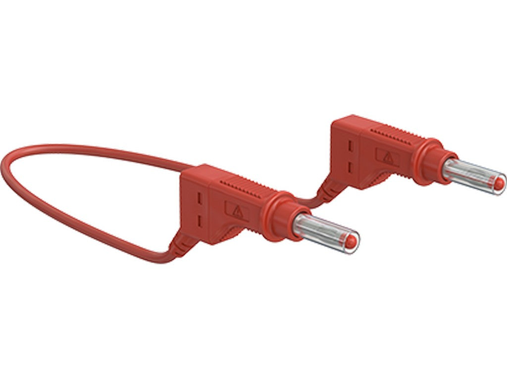 Test lead XZG410/SIL red 100cm CATII 600V/19A