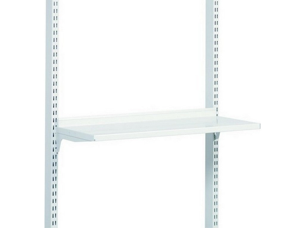 Steel shelf M900x400, brackets light grey