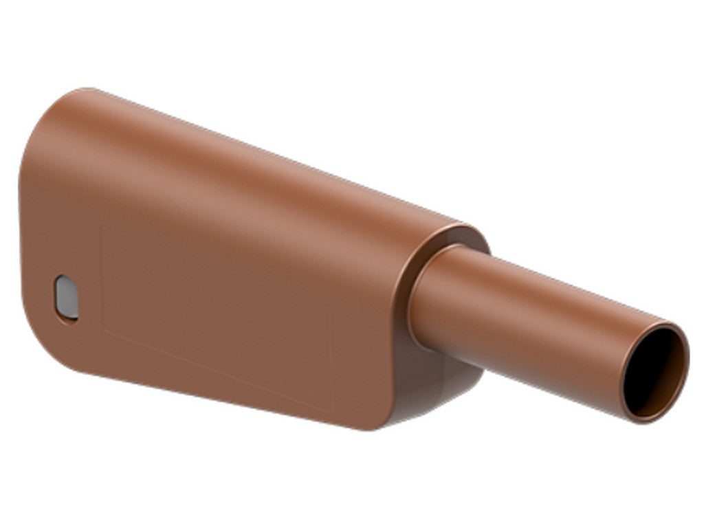 Insulation for banana plug KT-SL-4-46 Ø4mm BROWN for 2.5mm wire/SLQ-4x +SLM-4x