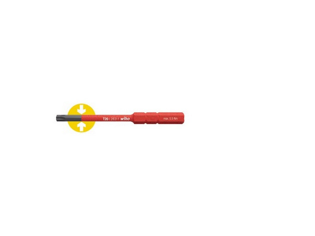Screwdriver blade TX15-75mm 1000V insulated SlimBit