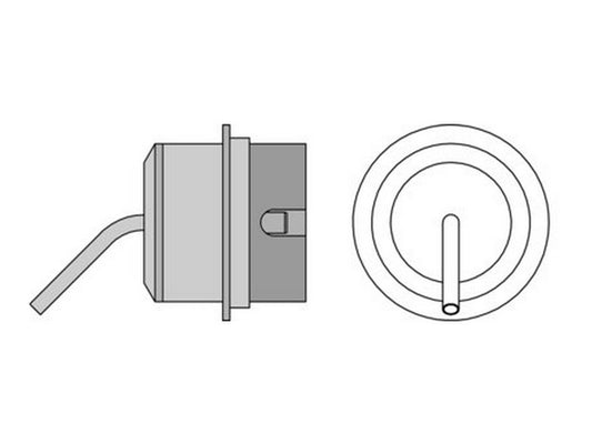 Hot air nozzle ø1.7mmx45° NR02 without vacuum for WHA2000