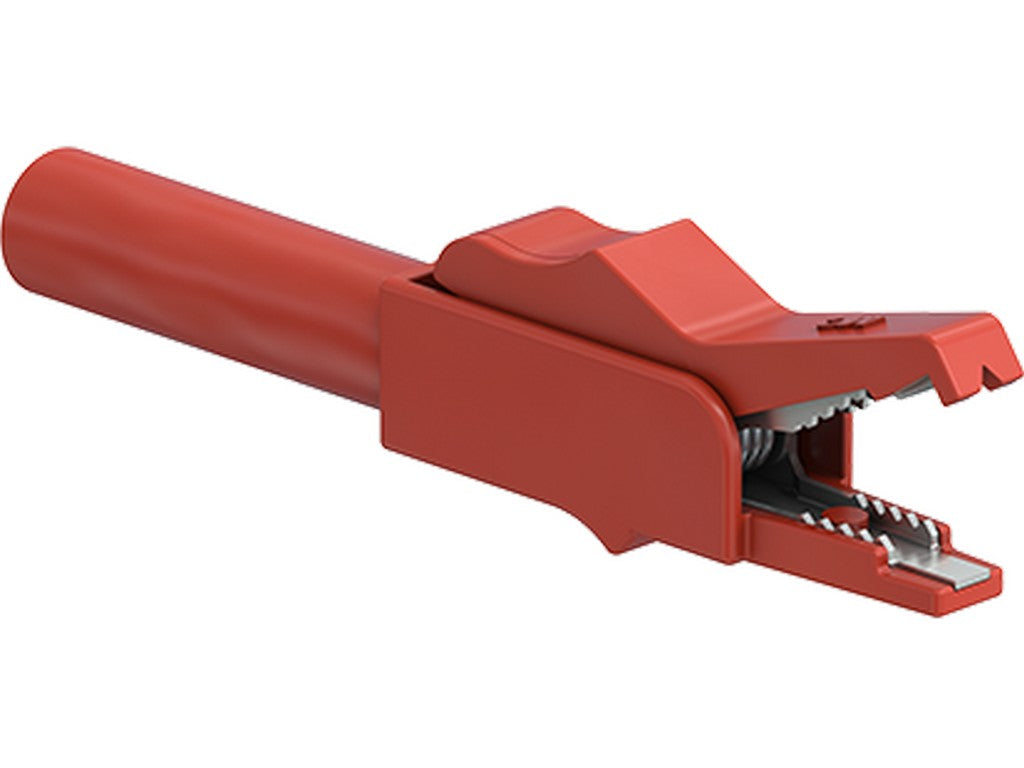Crocodile clip SAGK4-K red 300V - CAT II - 15A