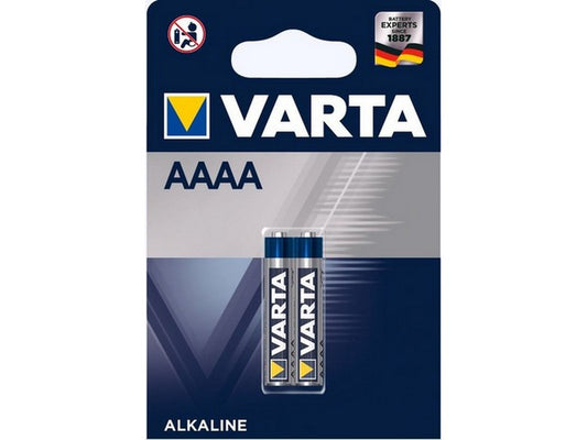 Varta batteri Alkaline AAAA  1,5V; Ø8,3x42,5mm; BLI 2