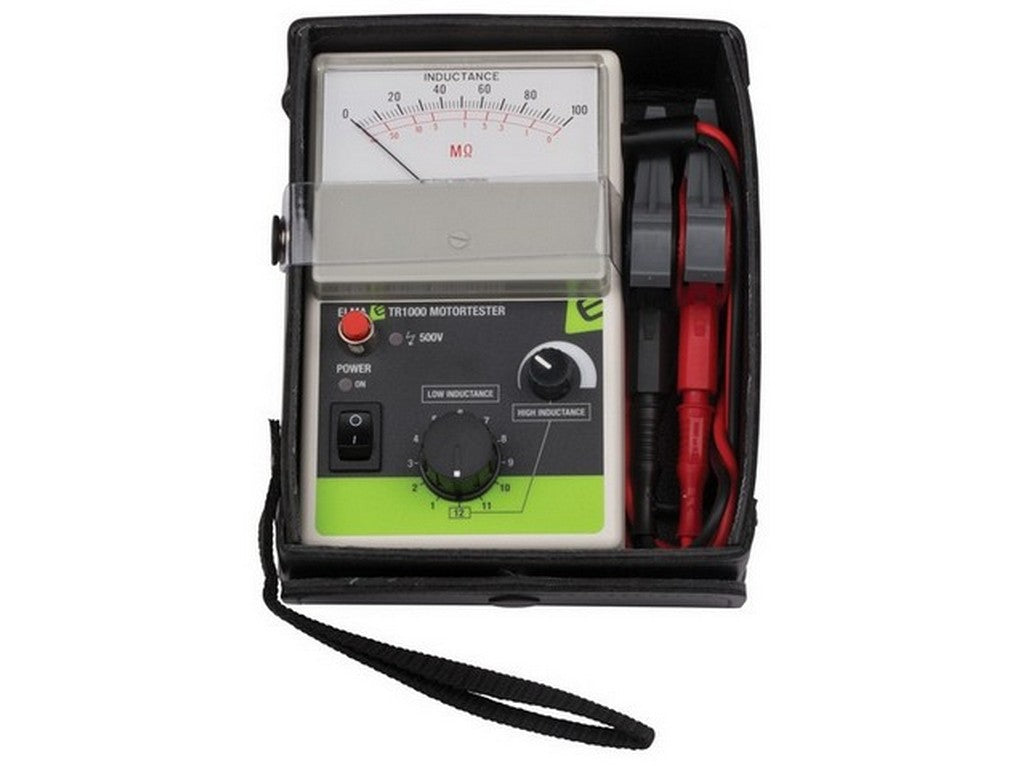 Compact motor tester with insulation tester and bag