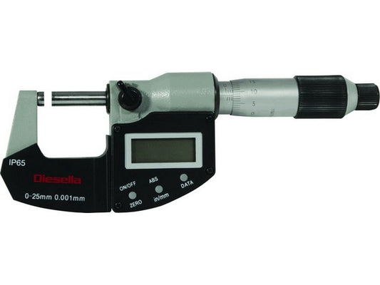 Digital Micrometer Screw 0-25mm; IP65
