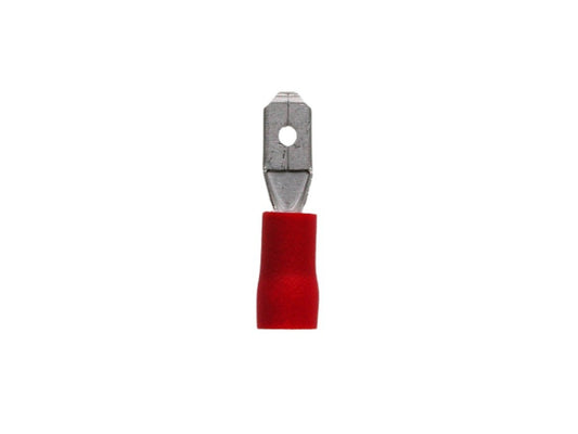 Flat connector insulated male red 0.5-1.5mm-4.8x0.8mm