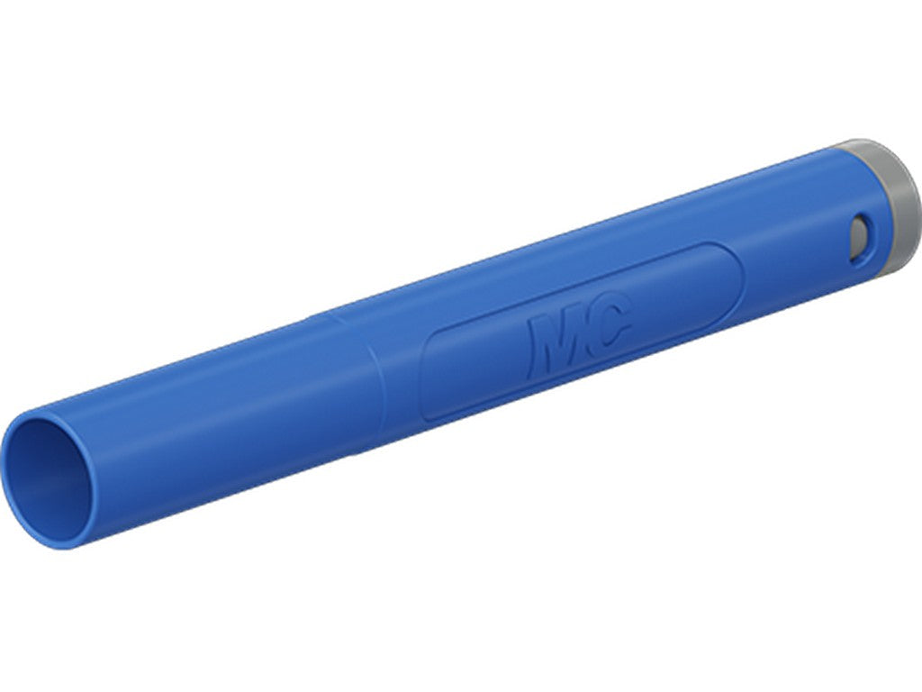 Han-stik Ø4mm SACR25-4A-39-TW BLÅ CATII 1000V/CATIII 600V 32A max.2,5mm Ø3,9mm f/crimpning FORGYLD