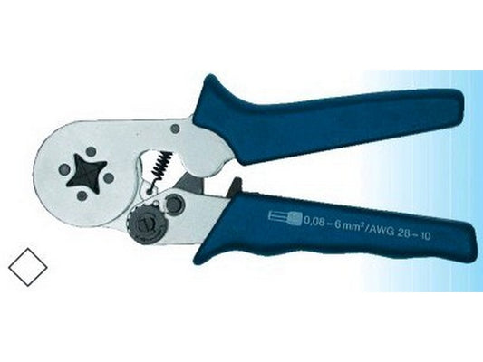 Crimping pliers for terminal tubes 0.08-10mm square crimping