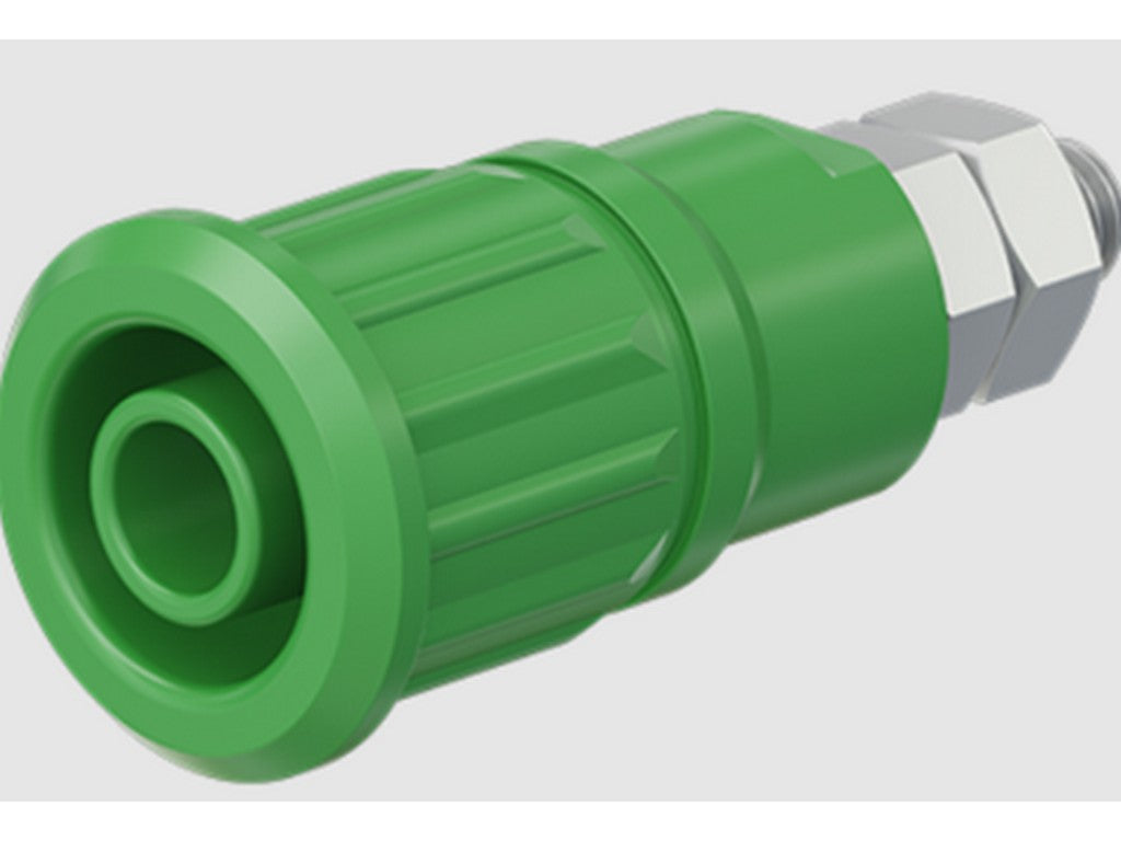 Socket SEB4-GK/N nickel-plated GREEN CATIII 1000V/CATIV 600V 32A