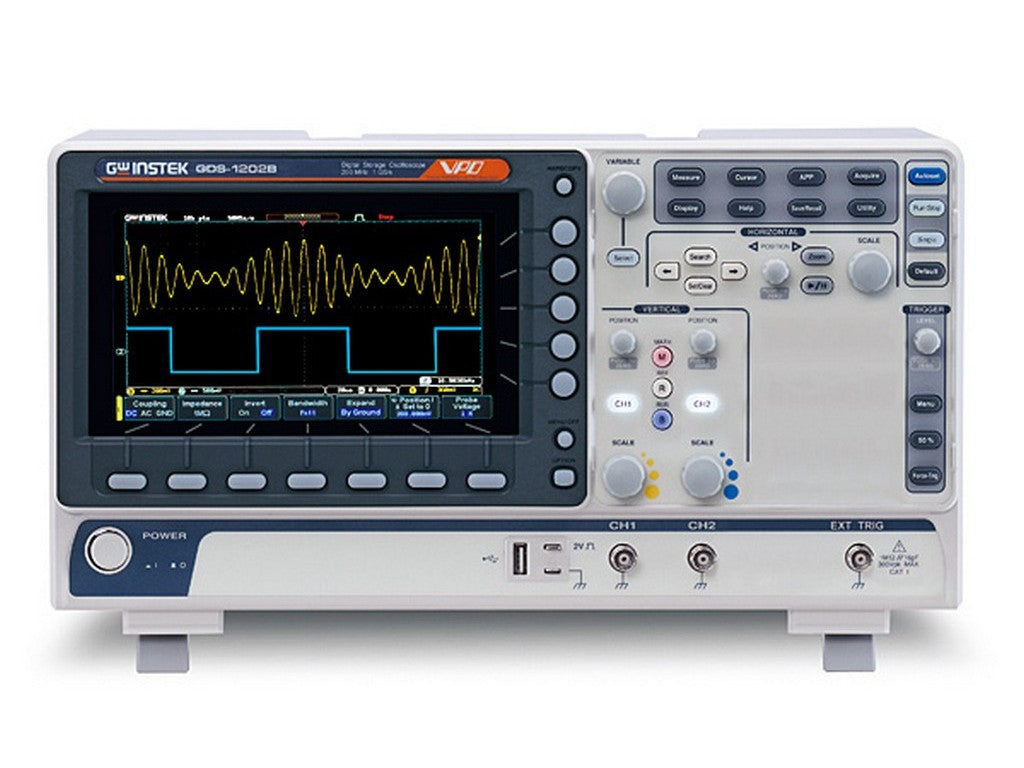 GW-DS Oscilloscope 2CH 100MHz 1GSa/s - USB - 10M memory CH