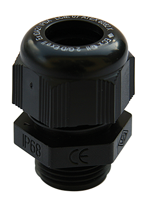 Cable gland polyamide EX-e BLACK; M16; Ø5-8mm