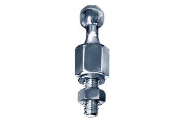 Kulebolter Ø20mm x M10 utvendig. gjenger 30 mm