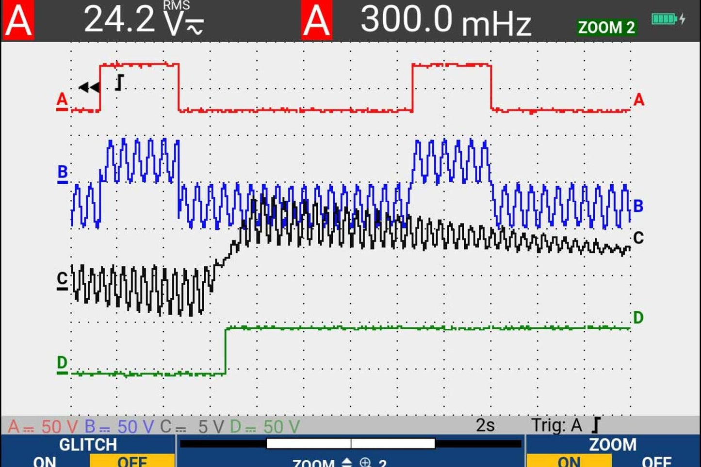ScopeMeter Color 60 MHz 2-kanals fargeoscilloskop med programvare