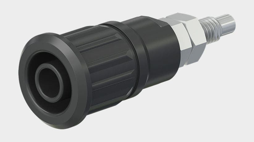 Stikkontakt SEB4-GK/N nikkelbelagt GUL CATIII 1000V/CATIV 600V 32A