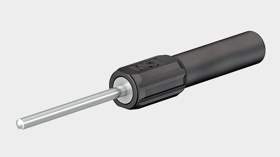 Adapter ZPS-20/25 red CAT II 600V 19A pin Ø2x25mm