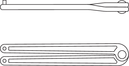 Tap wrench 3.0mm adjustable