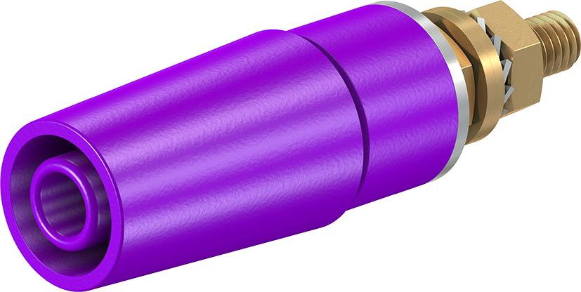 4 mm sikkerhedsstik violet