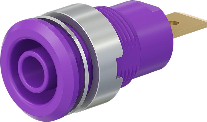 4 mm sikkerhedsstik violet