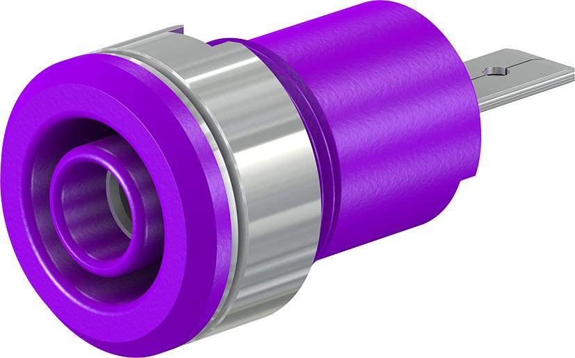 4 mm sikkerhedsstik violet