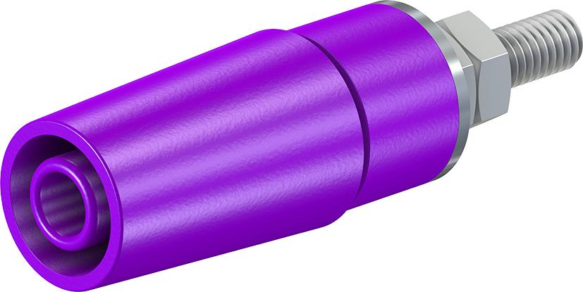 4 mm sikkerhedsstik violet