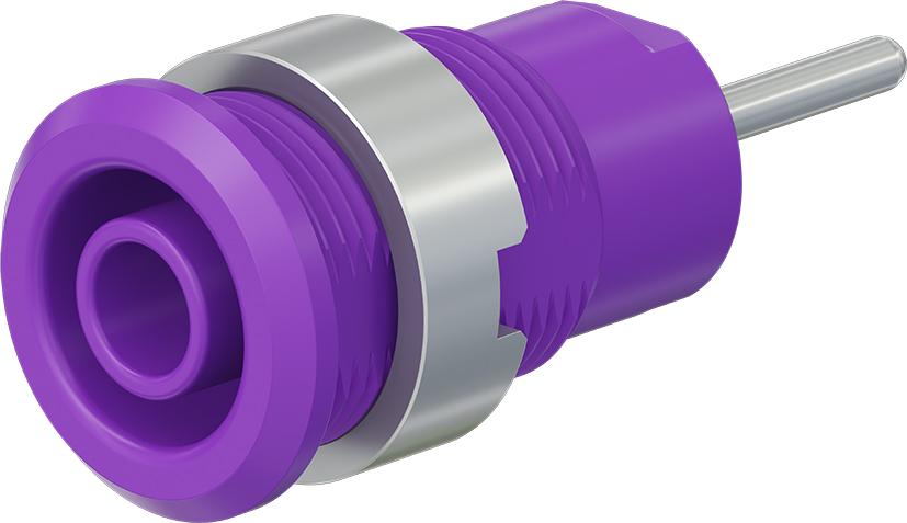 4 mm sikkerhedsstik violet