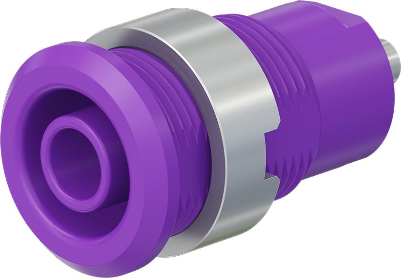 4 mm sikkerhedsstik violet