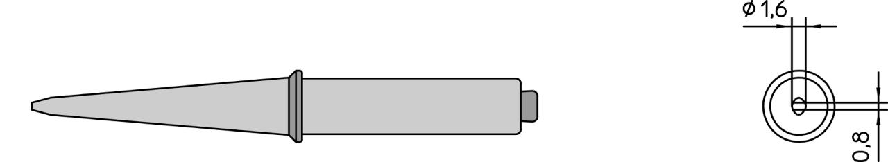 Loddespids 1,6mm 425°C CT5A8 