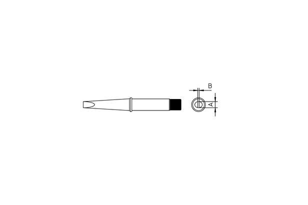 Loddespids Mejsel 370°C