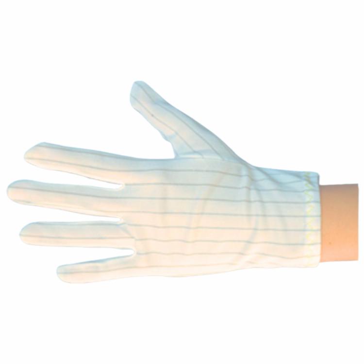 Handsker ESD Str. M i polyester med Conduktive tråde.