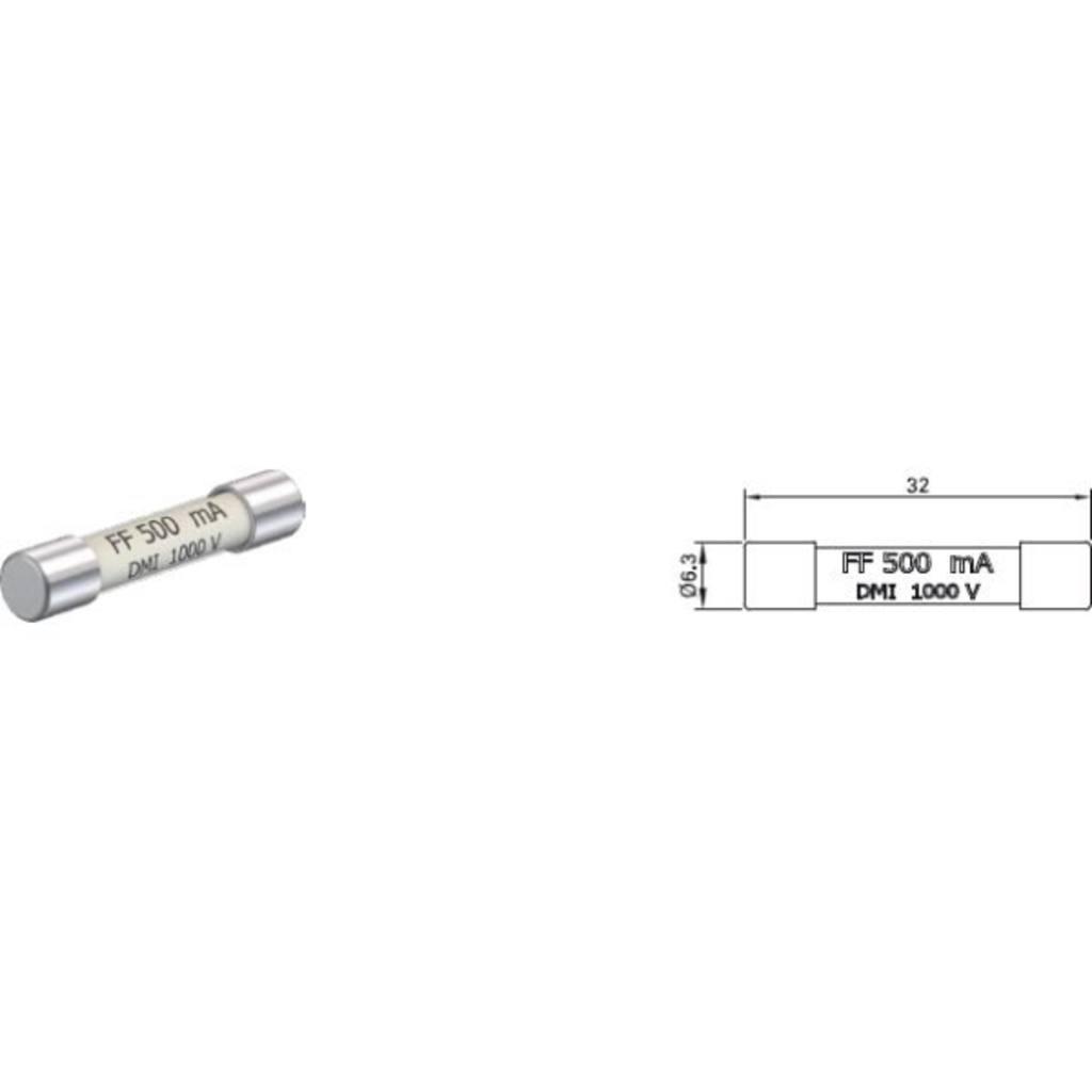 HRC sikring 0,5A 1000V t/669394..  og 669395..