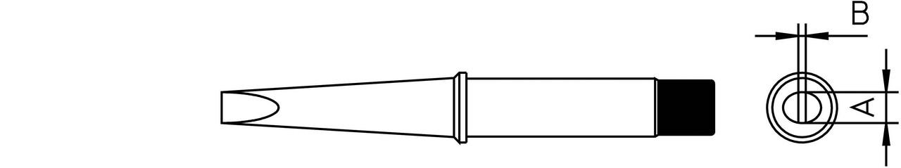 Loddespids 370°C 3,2mm skruetr