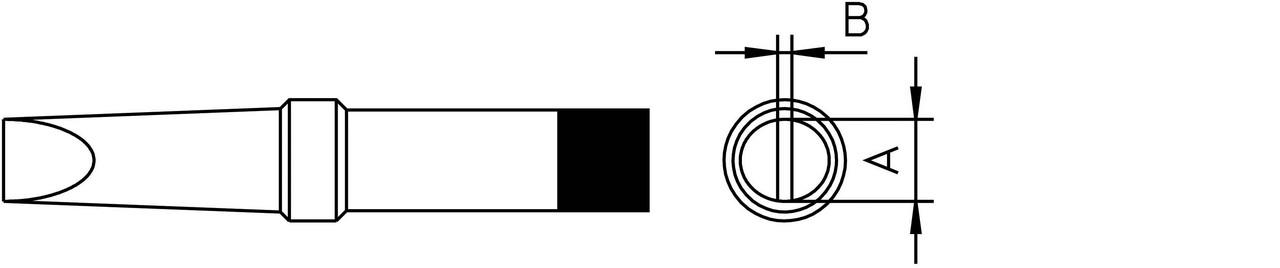 Loddespids 425°C 1,6mm skruetrækker 