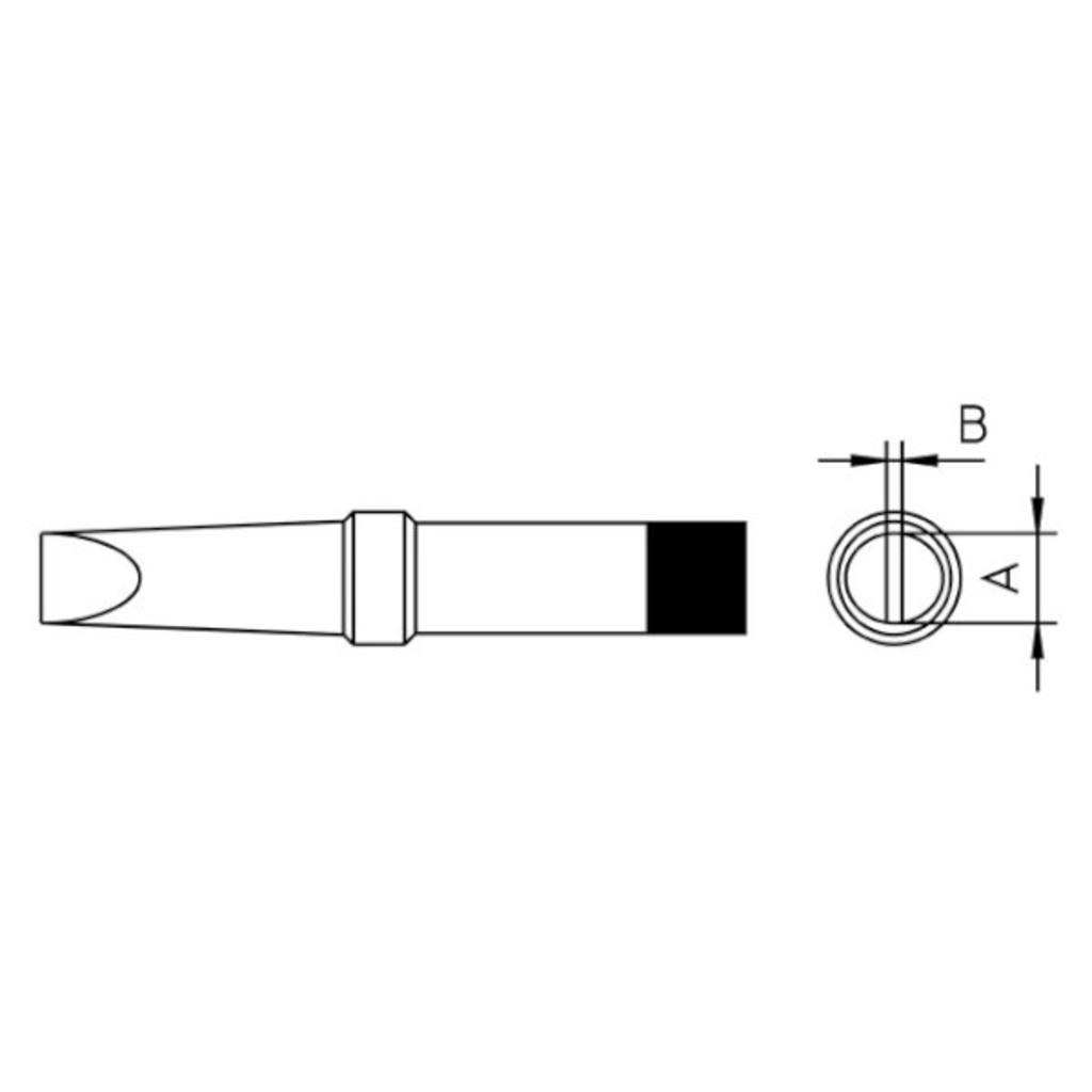 Loddespids 480°C 4,8mm mejsel 