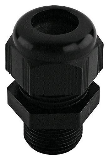 Kabelforskruning polyamid sort M20; Ø3-9mm