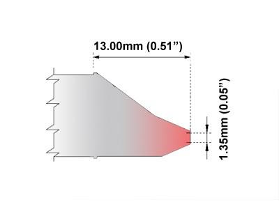 Udloddespids 1,35 mm til TMT-9000S (STDC-X05)