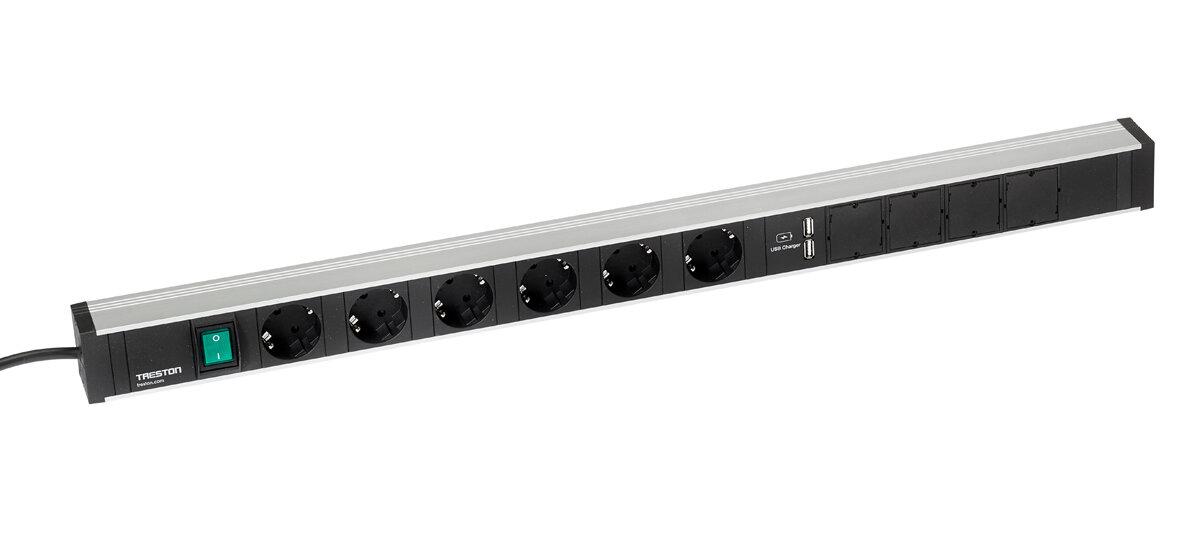 Model 836/1 6 sockets + switch + 2xUSB + 4xCM