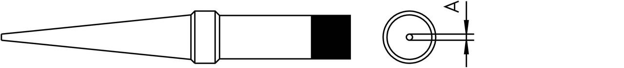 Loddespids 0,8 mm 260 ° C PT-O5