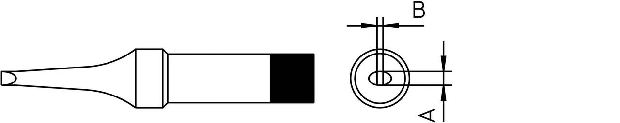 Loddespids 1,6 mm 260 ° C PT-R5