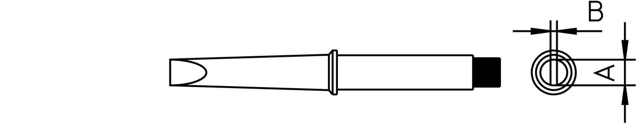 Loddespids 2,4 mm 260 ° C CT5B5